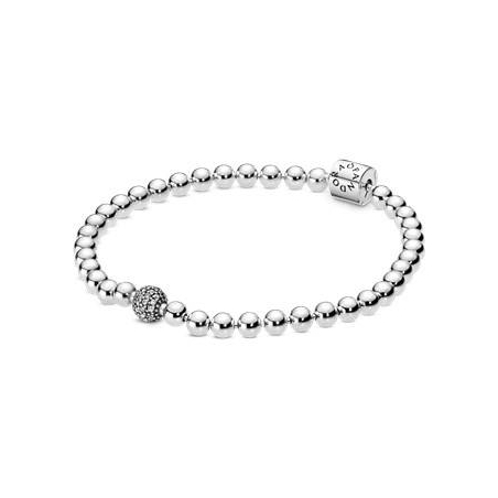 PULSERA PANDORA BRAZALETE DE BOLAS Y PAVÉ 598342CZ