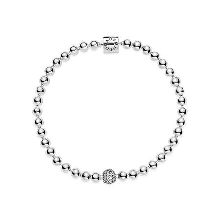 PULSERA PANDORA BRAZALETE DE BOLAS Y PAVÉ 598342CZ