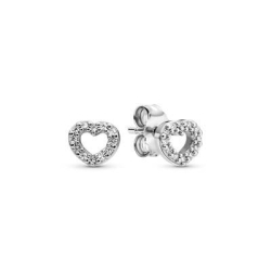 Pendientes Pandora Corazón y circonitas 290528CZ