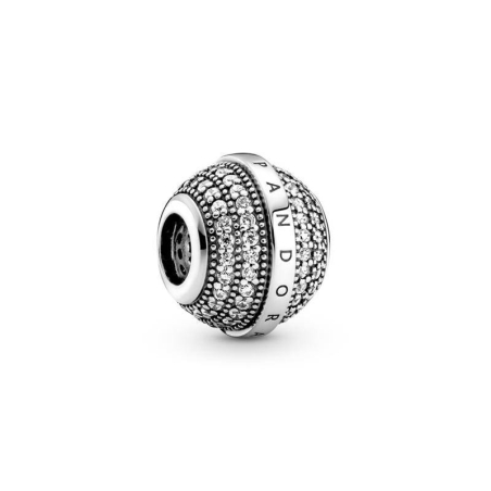 Charm Pandora Pavé & Logo 799489C01