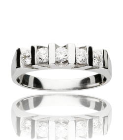 Anillo Oro Blanco Diamantes 0.50 cst