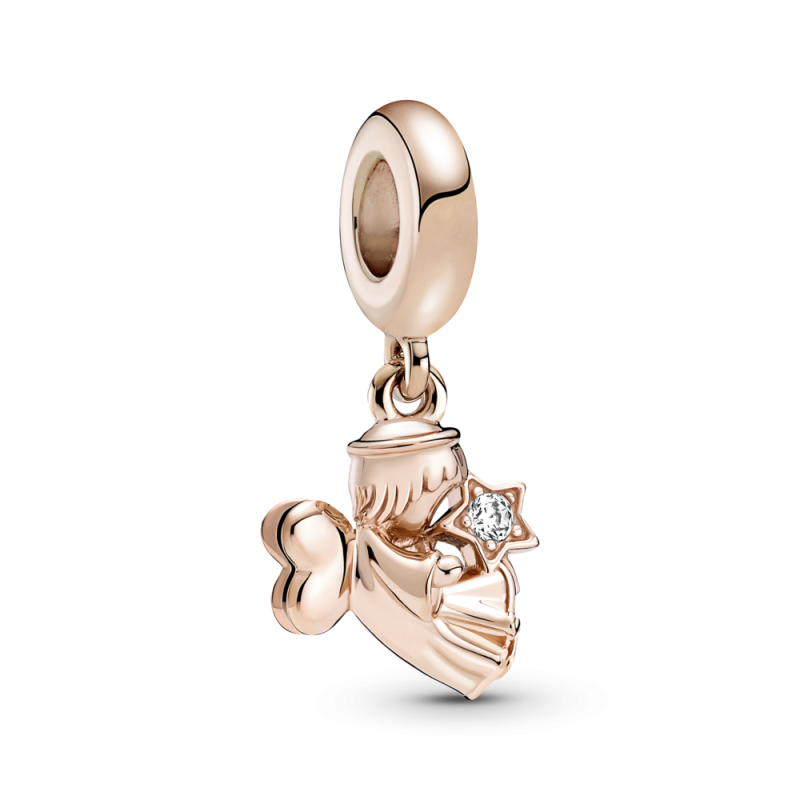 CHARM COLGANTE ALAS DE CORAZÓN ROSE 789650C01