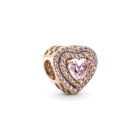 CHARM PANDORA ROSE CORAZÓN NIVELADO BRILLANTE 789218C01