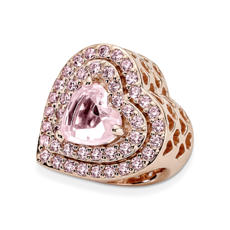 CHARM PANDORA ROSE CORAZÓN NIVELADO BRILLANTE 789218C01