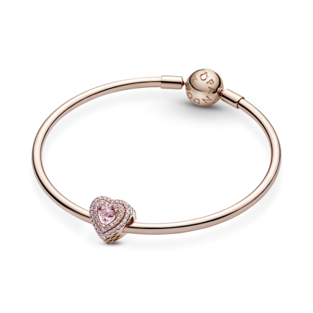 CHARM PANDORA ROSE CORAZÓN NIVELADO BRILLANTE 789218C01