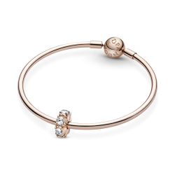 CLIP PANDORA PUNTAS LARGAS ROSE 780046C01