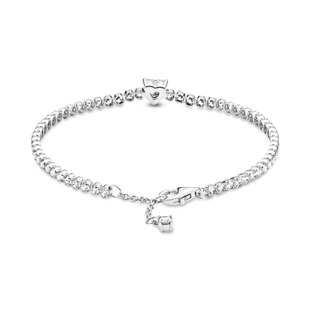 PULSERA PANDORA CORAZÓN BRILLANTE 590041C01