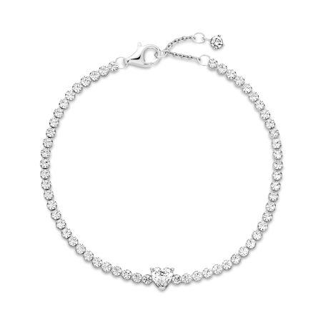 PULSERA PANDORA CORAZÓN BRILLANTE 590041C01