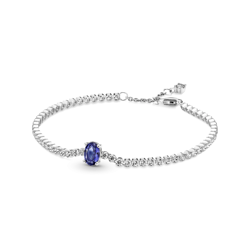 Asia jefe Autorización PULSERA PANDORA CRISTAL AZUL OVALADO 590039C01