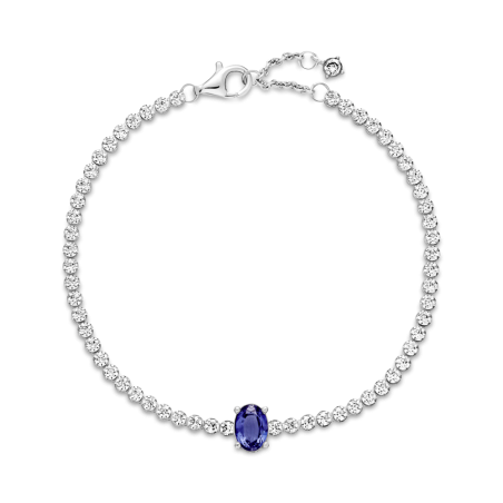 PULSERA PANDORA CRISTAL AZUL OVALADO 590039C01