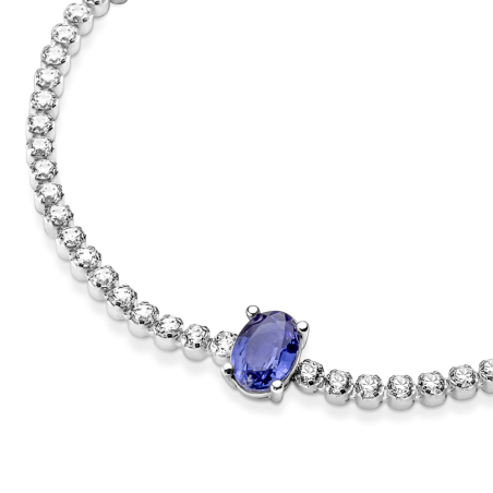 PULSERA PANDORA CRISTAL AZUL OVALADO 590039C01