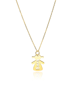 GARGANTILLA NIÑA "NEWARK" PERSONALIZADA ORO 18K
