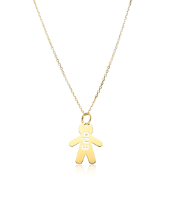 GARGANTILLA NIÑO "NEWARK" PERSONALIZADO ORO 18K