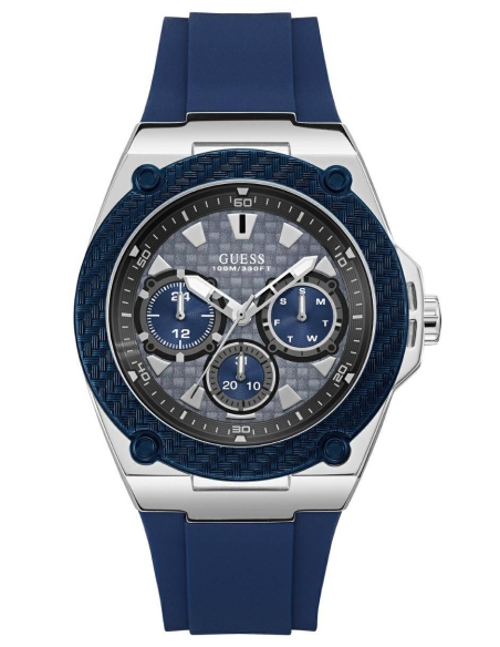 RELOJ GUESS ACERO CORREA AZUL HOMBRE W1049G1