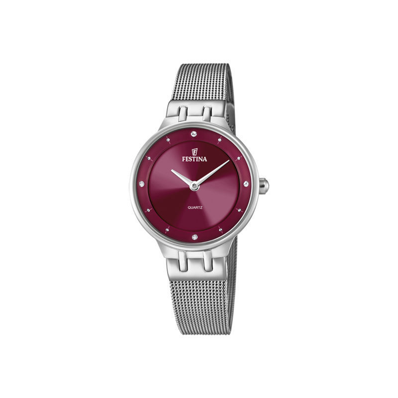 RELOJ FESTINA GRANATE CORREA DE ACERO MUJER F20597/2