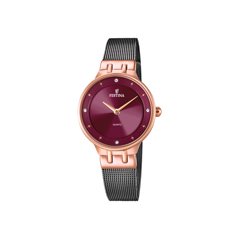 RELOJ FESTINA GRANATE CORREA DE ACERO MUJER F20599/2