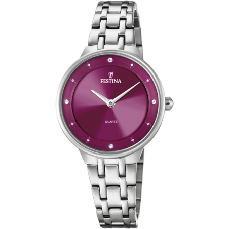 RELOJ FESTINA BURDEOS CORREA DE ACERO MUJER F20600/2