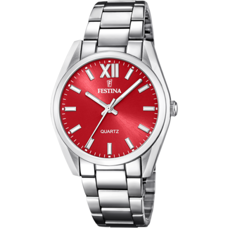 RELOJ FESTINA COLECCIÓN ALEGRÍA ROJO CORREA DE ACERO MUJER F20622/B