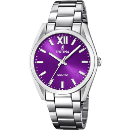 RELOJ FESTINA COLECCIÓN ALEGRÍA VIOLETA CORREA DE ACERO F20622/F