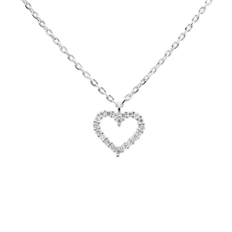 COLGANTE PDPAOLA WHILE HEART PLATA CO02-220-U COLGANTE PDPAOLA WHILE HEART PLATA CO02-220-U