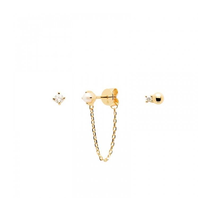 SET PENDIENTES PDPAOLA CHARLIE GOLD BU01-019-U SET PENDIENTES PDPAOLA CHARLIE GOLD BU01-019-U