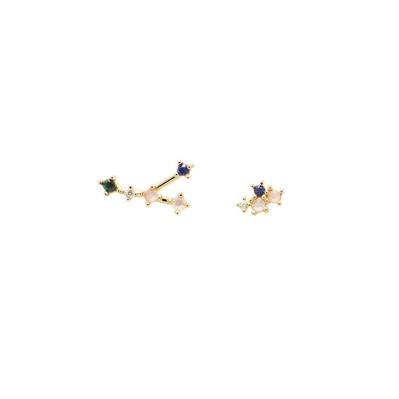 PENDIENTES PDPAOLA CÁNCER PLATA BAÑO DE ORO MUJER AR01-407-U PENDIENTES PDPAOLA CÁNCER PLATA BAÑO DE ORO MUJER AR01-407-U