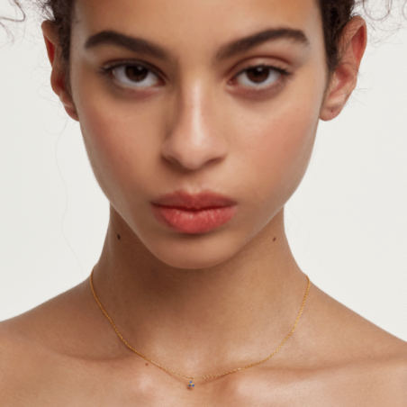 COLLAR PDPAOLA DAISY PLATA GOLD MUJER CO01-161-U