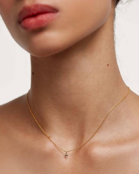 COLLAR PDPAOLA DAISY PLATA GOLD MUJER CO01-161-U