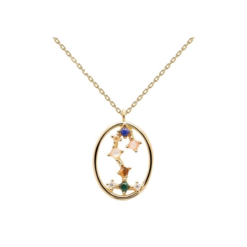 COLLAR PDPAOLA ESCORPIO PLATA BAÑO ORO MUJER CO01-351-U COLLAR PDPAOLA ESCORPIO PLATA BAÑO ORO MUJER CO01-351-U