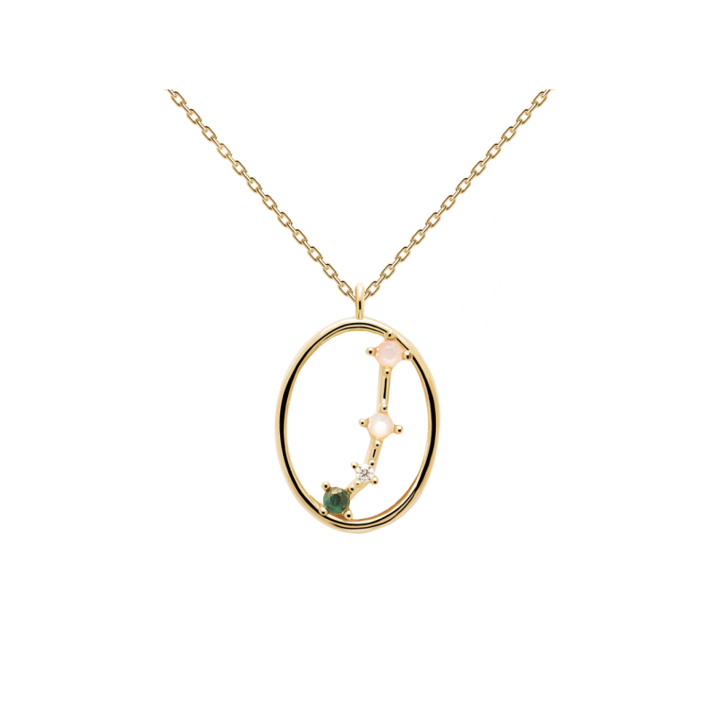 COLLAR PDPAOLA ARIES PLATA BAÑO ORO MUJER CO01-344-U COLLAR PDPAOLA ARIES PLATA BAÑO ORO MUJER CO01-344-U