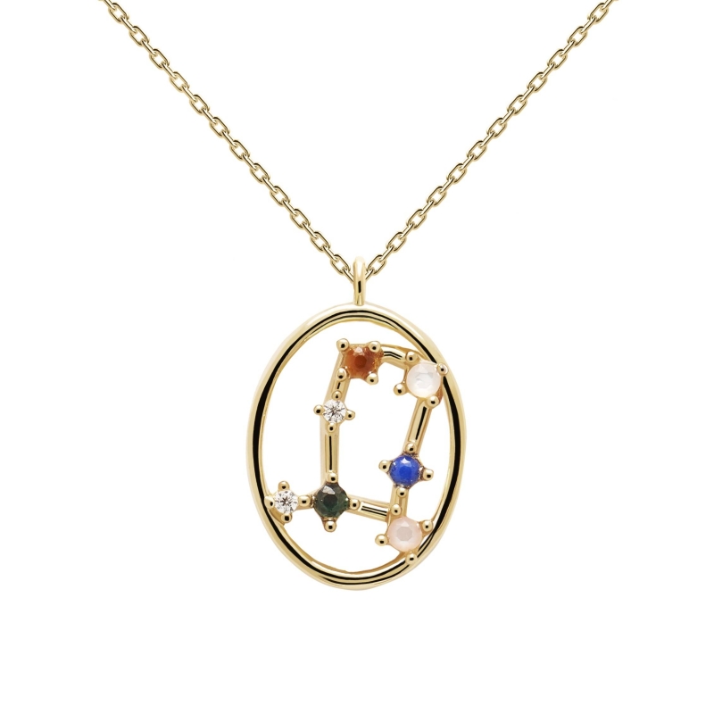 COLLAR PDPAOLA GÉMINIS PLATA BAÑO ORO MUJER CO01-346-U COLLAR PDPAOLA GÉMINIS PLATA BAÑO ORO MUJER CO01-346-U