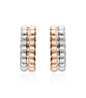 PENDIENTES "DOP" ORO BLANCO Y ROSA 18K