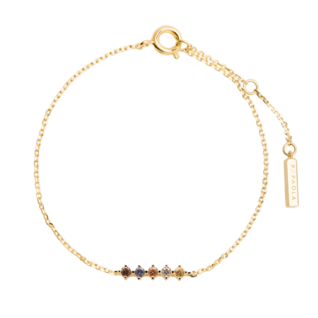 PULSERA PDPAOLA SAGE PLATA BAÑO DE ORO MUJER PU01-110-U