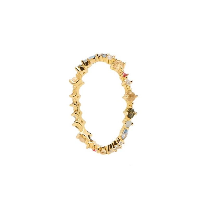 ANILLO PDPAOLA PAPILLON PLATA BAÑO ORO MUJER AN01-191 ANILLO PDPAOLA PAPILLON PLATA BAÑO ORO MUJER AN01-191
