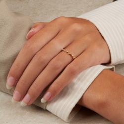 ANILLO PDPAOLA PAPILLON PLATA BAÑO ORO MUJER AN01-191