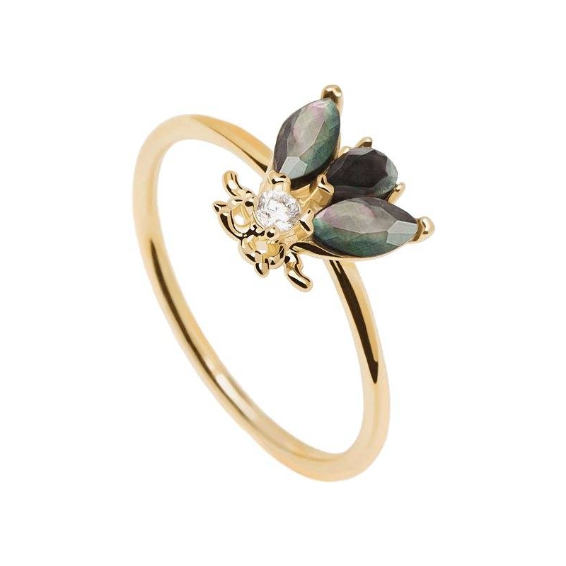 ANILLO PDPAOLA ZAZA PLATA BAÑADO EN ORO MUJER AN01-255 ANILLO PDPAOLA ZAZA PLATA BAÑADO EN ORO MUJER AN01-255