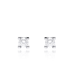 PENDIENTES "PORTOFINO" ORO BLANCO 18K DIAMANTES 0.30 CTS