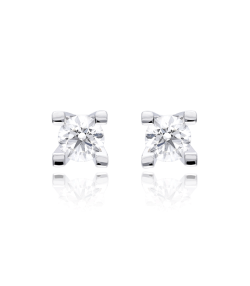 PENDIENTES "PORTOFINO" ORO BLANCO 18K DIAMANTES 0.60 CTS
