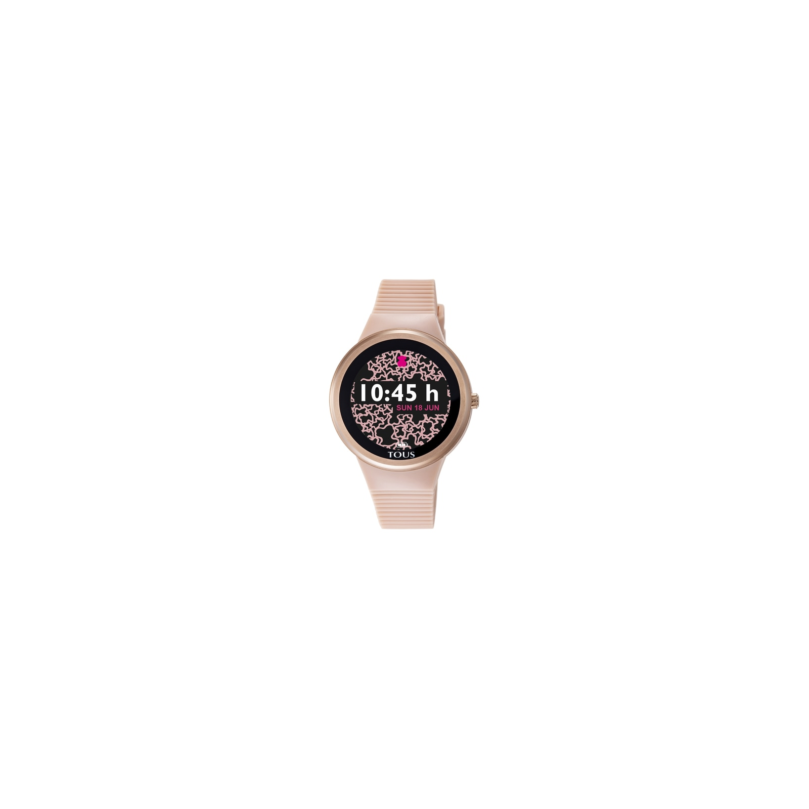 Reloj smartwatch activity Rond Touch de acero IP rosado