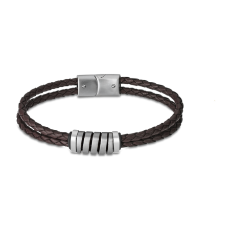 PULSERA LOTUS STYLE URBAN MAN PIEL HOMBRE LS2150-2/1