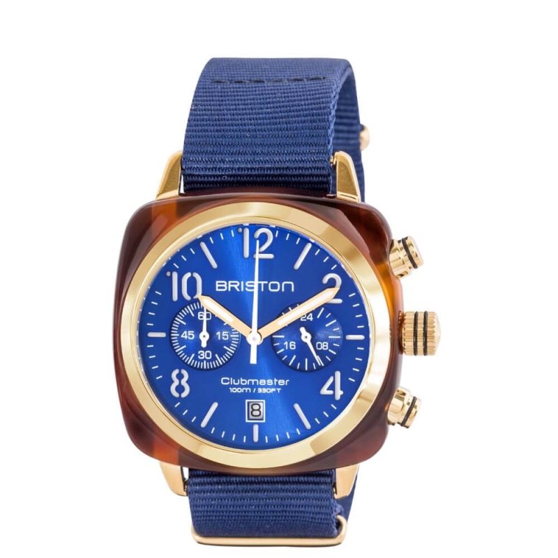 RELOJ BRISTON CLUBMASTER CLASSIC ACETATO GOLD