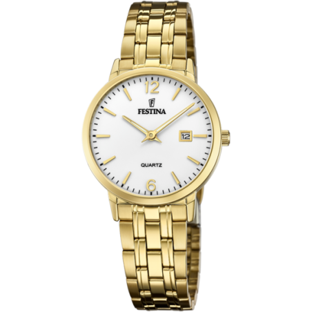 RELOJ FESTINA CLASSICS PLATA CORREA DE ACERO MUJER F20514/2