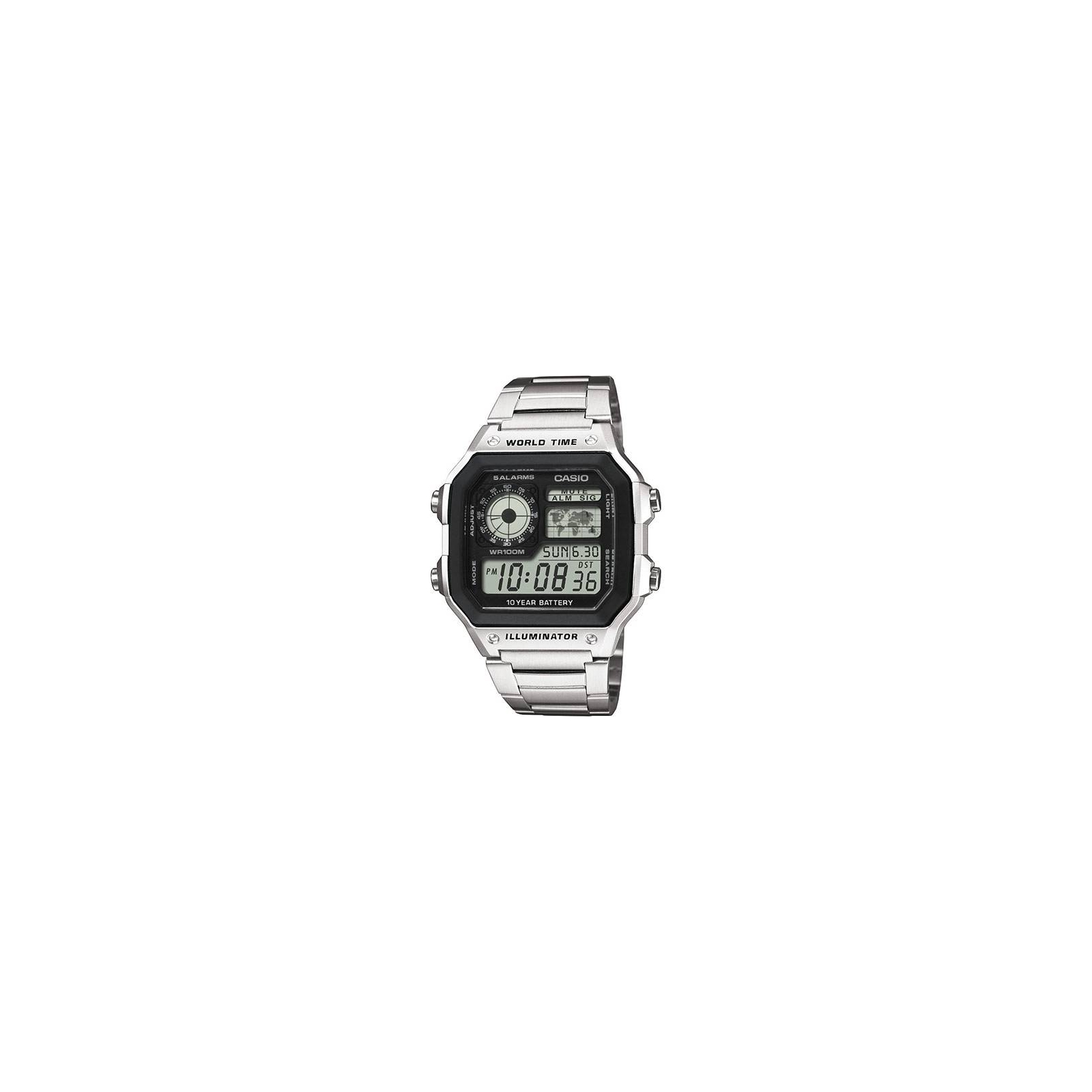 RELOJ CASIO DIGITAL ACERO AE-1200WHD-1AVEF