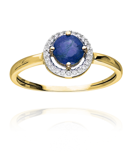 ANILLO "COLOR LIFE" ORO 18K ZAFIRO Y CIRCONITAS