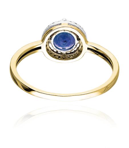 ANILLO "COLOR LIFE" ORO 18K ZAFIRO Y CIRCONITAS