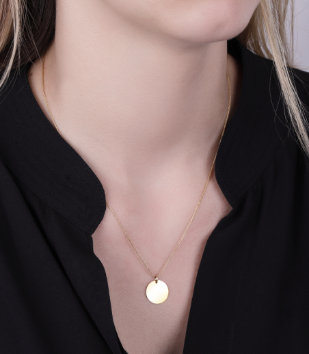 Medalla Oro 18k 14mm "Torrance"