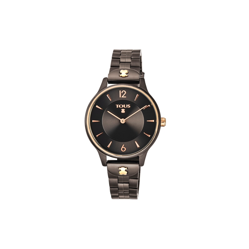 Reloj TOUS S-Mesh Mujer Negro y Rosado Analógico 700350300