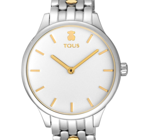 RELOJ TOUS MINI ICON BICOLOR ACERO/IP DORADO 100350650