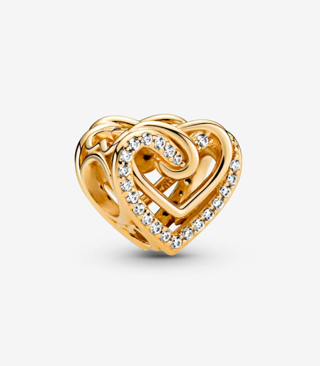 CHARM PANDORA CORAZÓN ENTRELAZADO CON CIRCONITAS 769270C01