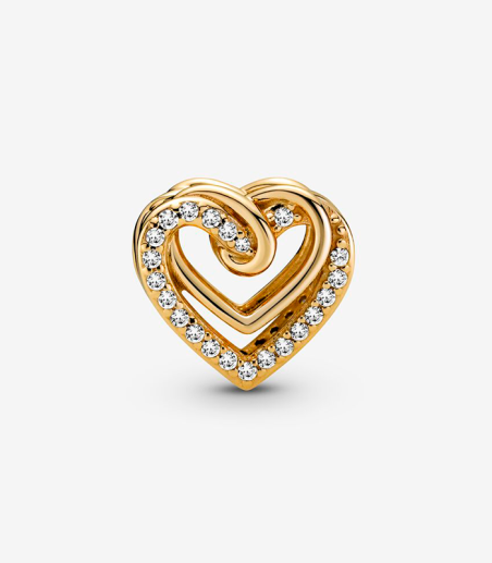 CHARM PANDORA CORAZÓN ENTRELAZADO CON CIRCONITAS 769270C01